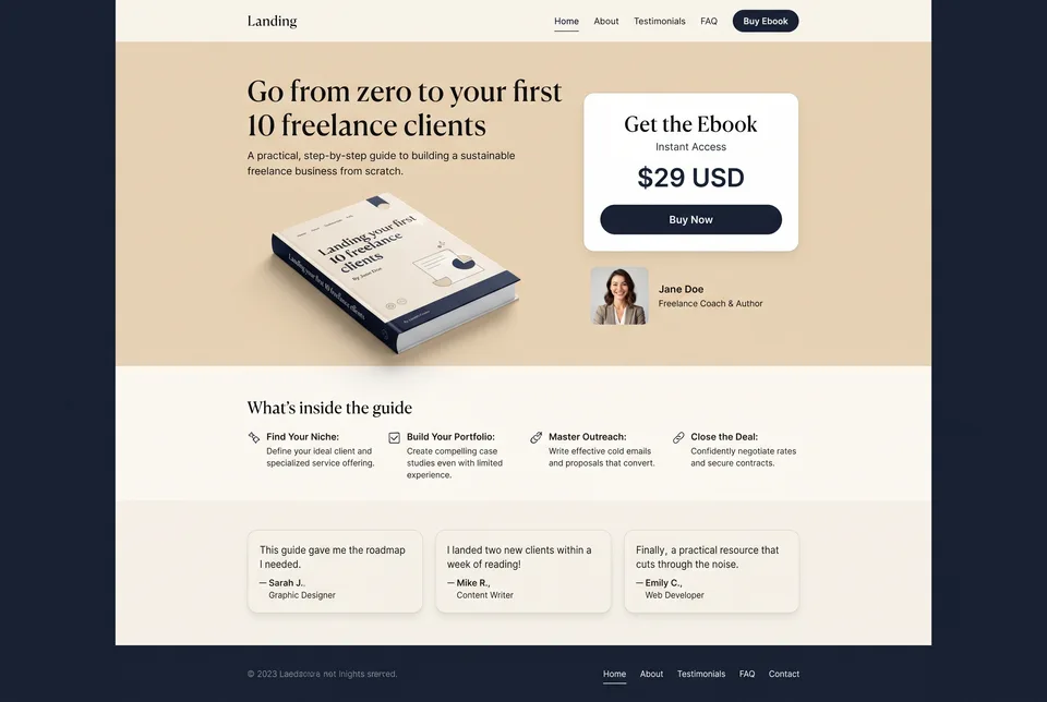 Ebook with instant download